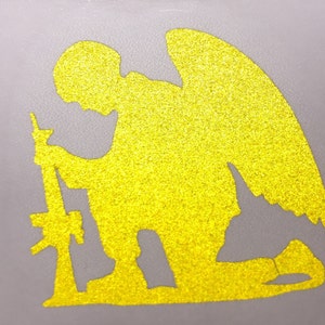 Praying Soldier -&gt; HIGHLY REFLECTIVE &lt;- Durable Fire Helmet Sticker - Decal (window, tumbler, RTIC, Yeti)
