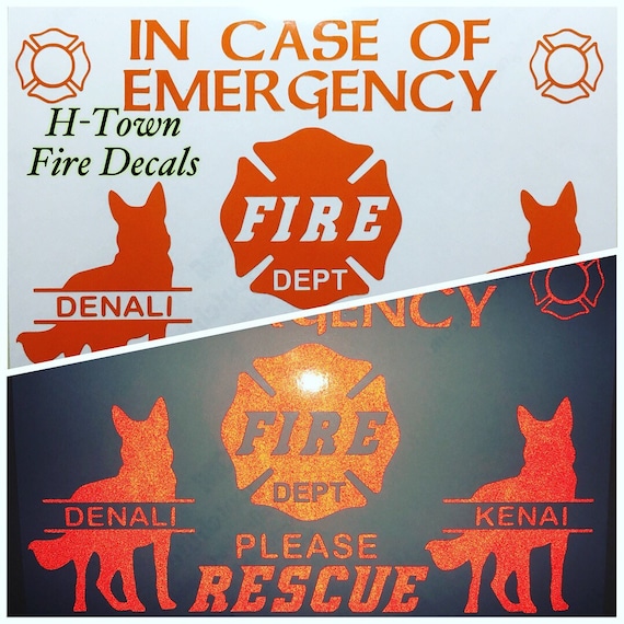 Pet Alert Emergency Rescue Window Decal HIGHLY | Etsy