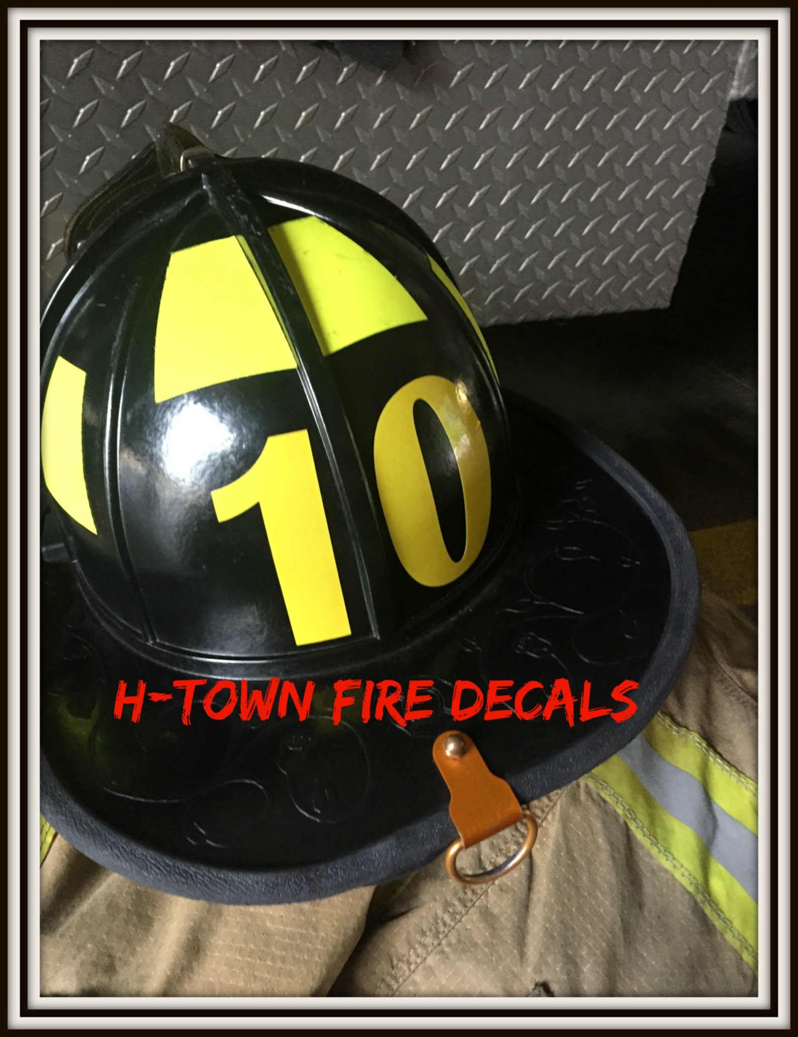 Fire Helmet Decal / Sticker Reflective Station Etsy