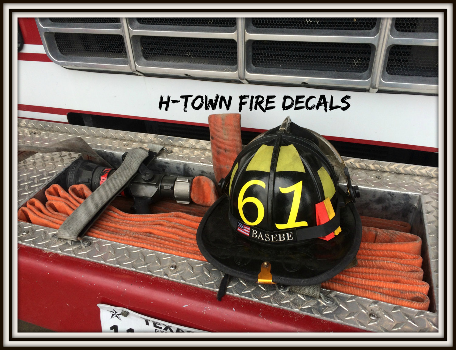 Fire Helmet Decal / Sticker Reflective Station Etsy