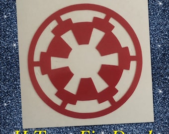 Galactic Circle -> HIGHLY REFLECTIVE <- Durable Fire Helmet Sticker - Decal (window, tumbler, RTIC, Yeti)
