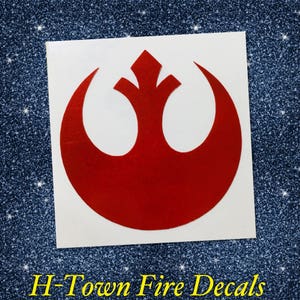 Rebel Symbol -&gt; HIGHLY REFLECTIVE &lt;- Durable Fire Helmet Sticker - Decal (window, tumbler, RTIC, Yeti)