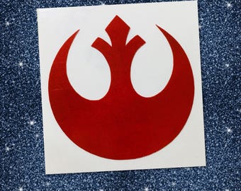Rebel Symbol -> HIGHLY REFLECTIVE <- Durable Fire Helmet Sticker - Decal (window, tumbler, RTIC, Yeti)