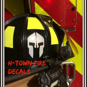 Helmet Logo -&gt; HIGHLY REFLECTIVE &lt;- Durable Fire Helmet Sticker - Decal (window, tumbler, RTIC, Yeti) #100