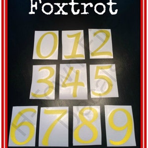 Fire Helmet Decal / Sticker &gt; Reflective Station &quot;Number&quot; (You Choose One Number) 0,1,2,3,4,5,6,7,8,9  (Permanent - Highly Reflective)