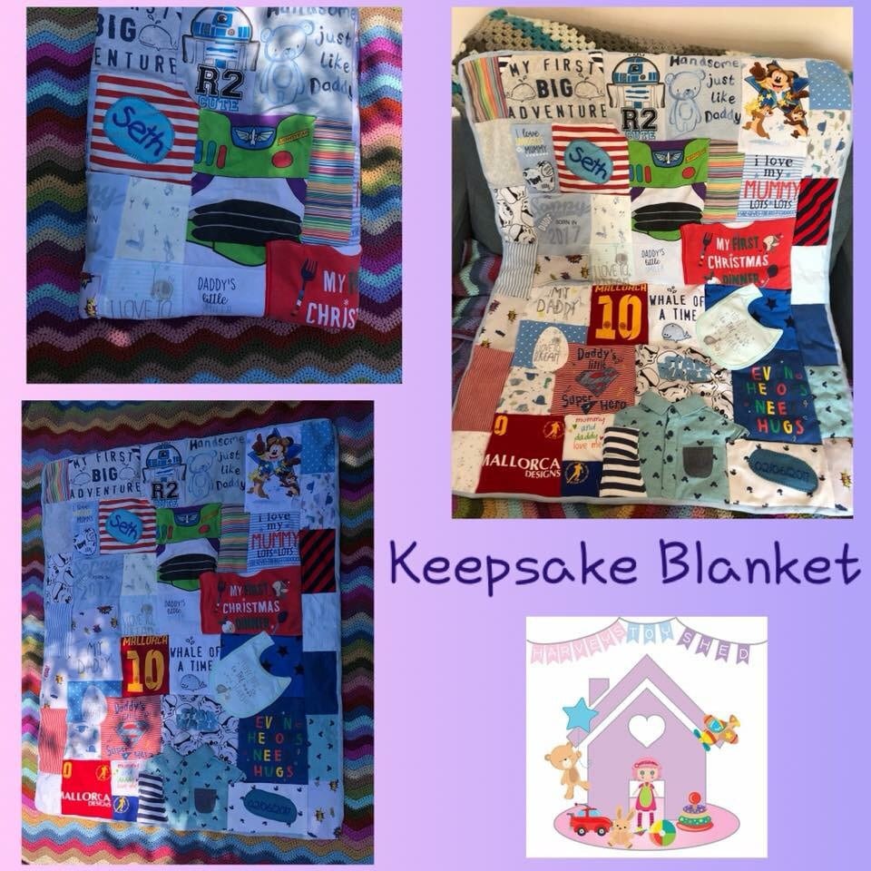 Baby Clothes Keepsake Blanket - Etsy