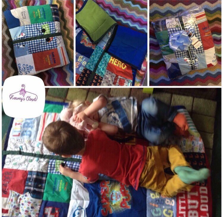 Baby Clothes Keepsake Blanket - Etsy