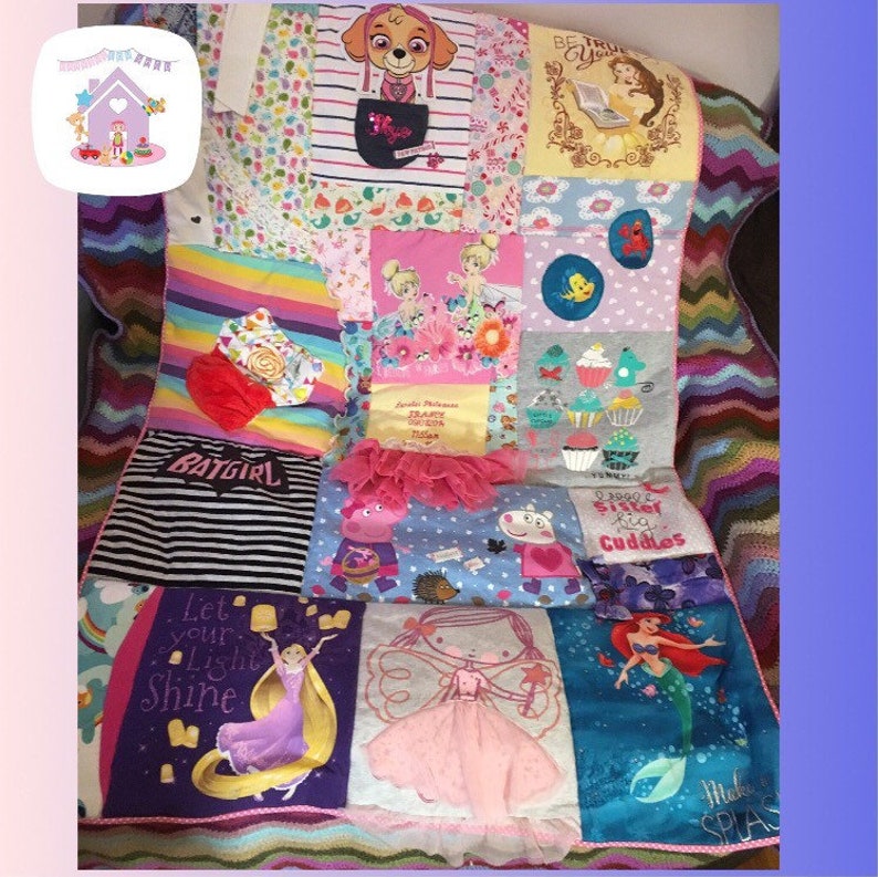 Baby Clothes Keepsake Blanket - Etsy
