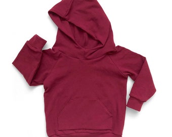 Baby Hoodie, Toddler Hoodie,  burgundy hoodie, Baby sweatshirt, baby boy hoodie, baby girl hoodie, baby boy sweatshirt, baby girl sweatshirt