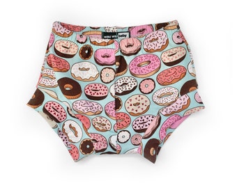 Donut bummies, shorties, donut shorts, toddler shorts, baby shorts, girl shorts, denim shorts, boy shorts, cuffed shorts, donut party