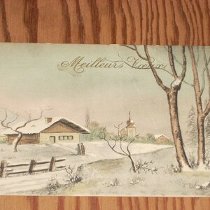 1924 Meilleurs Voeux Serie 9011 December 30, 1924 Carte Postale Vintage Post Card