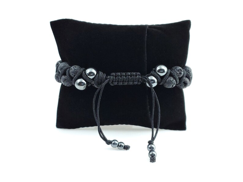 Double Shamballa Bracelet / Mens Double Row Black Multi Stone Etsy