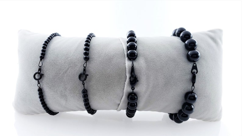 Gemstone Evil Eye Bracelet for Him Mens Black Bead Bracelet Mens Bead Bracelet Mens Bracelet Protection Bracelet Evil Eye Bracelet