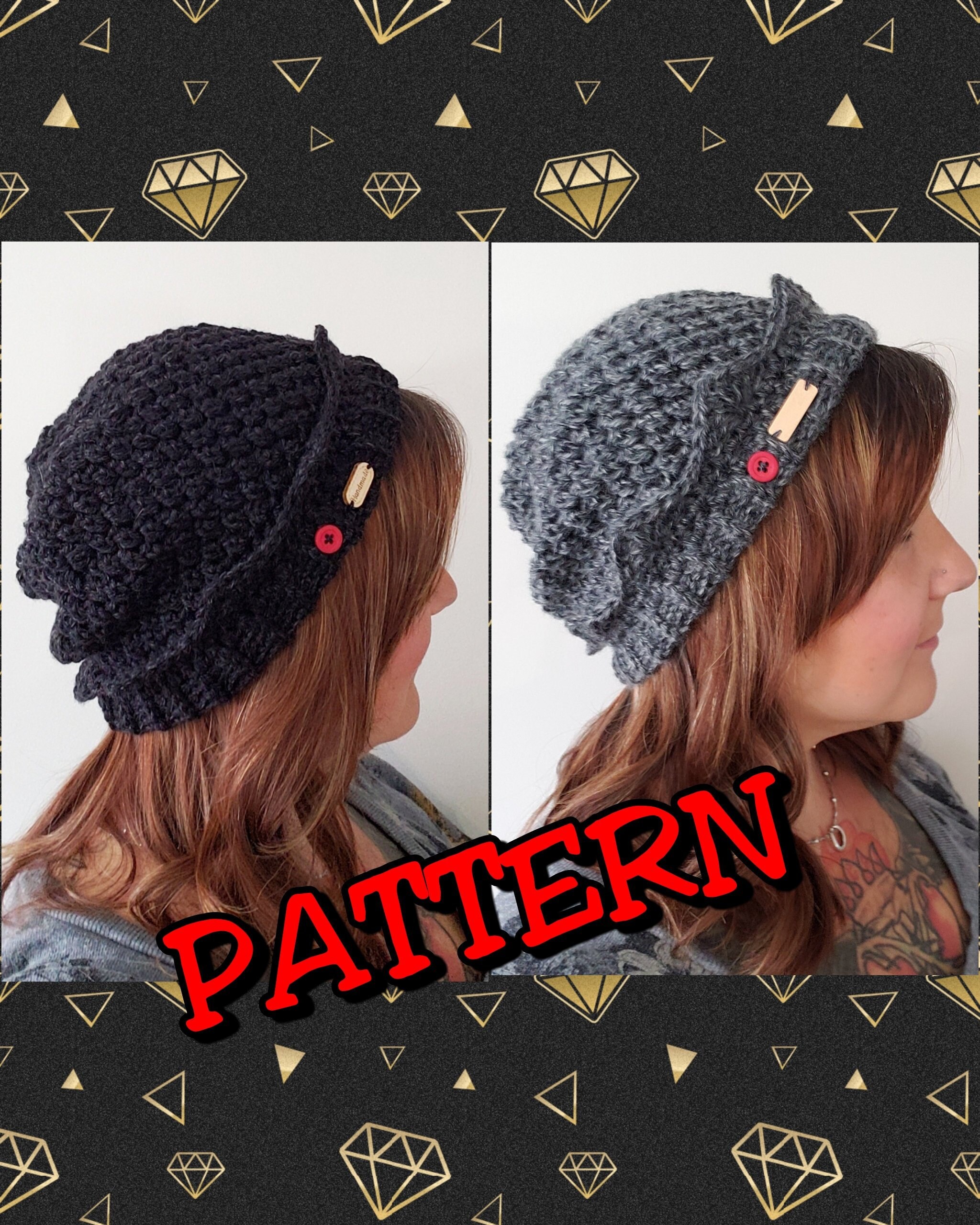 Crochet Jughead Beanie Pattern Includes photo and video Etsy