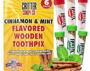 HotLix Flavored Toothpicks, Travel Toothpicks, Wooden Toothpicks, Fancy Toothpicks for Appetizers, Tooth Picks, Made in USA