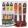 Buffalo Bob's Wild Game Meat Snacks, Beef Jerky Variety Pack, Jerky Gift Baskets for Fathers, Mens Hunting Stocking Stuffers, Jerky Gift Set