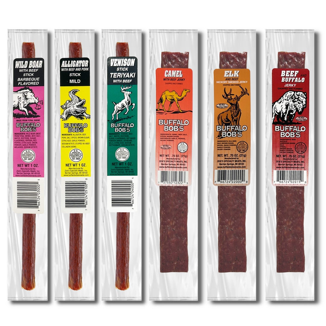 Buffalo Bob's 6 Piece Exotic Meat Sampler Etsy