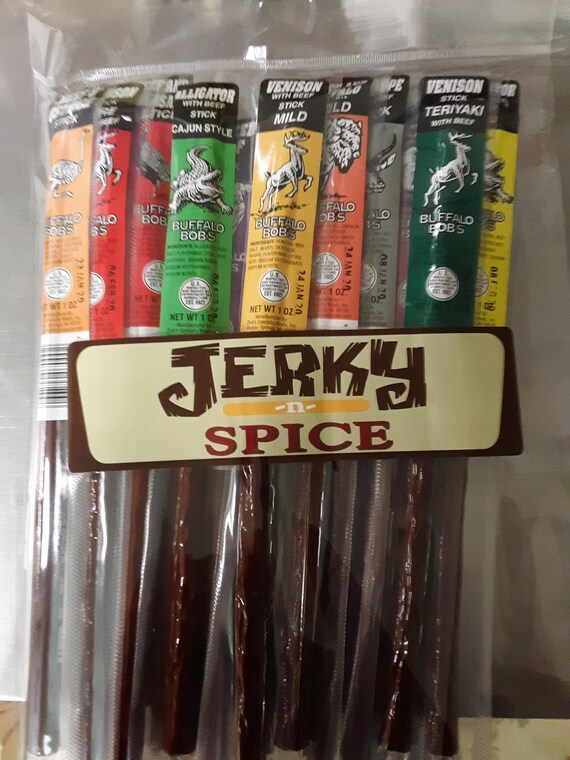Buffalo Bob's 15 Piece Wild Game Meat Stick Assortment Etsy