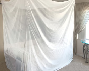 Mosquito (No-see-um) Functional 4-corner bed canopy by Skeeta