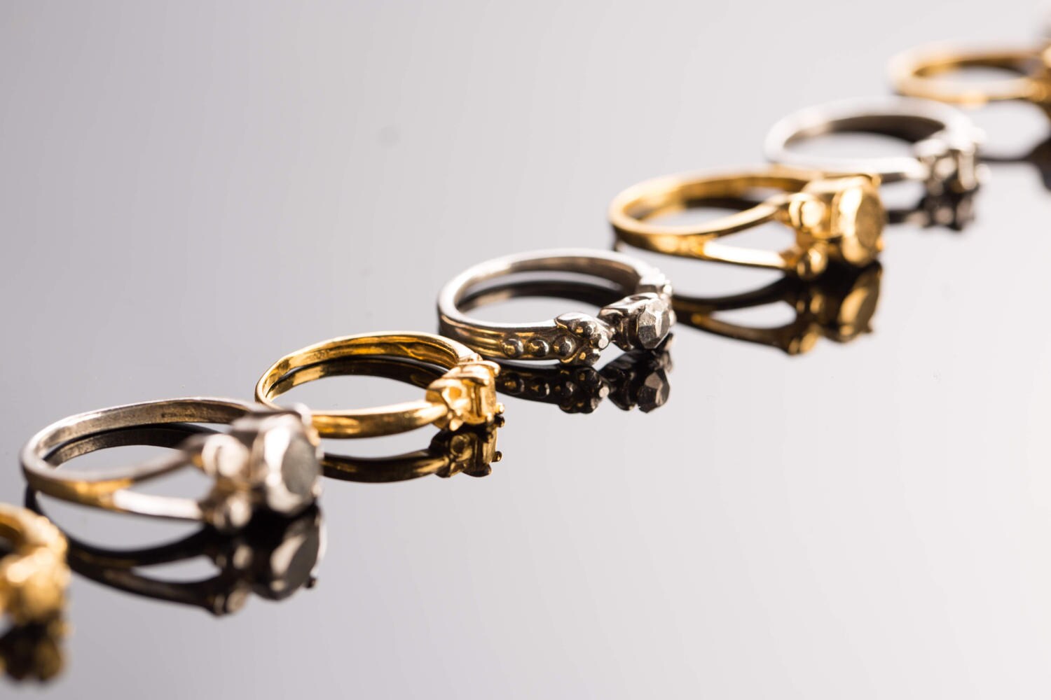 Non Diamond Engagement Ring, Non Traditional Ring, Diamond Shape Ring ...