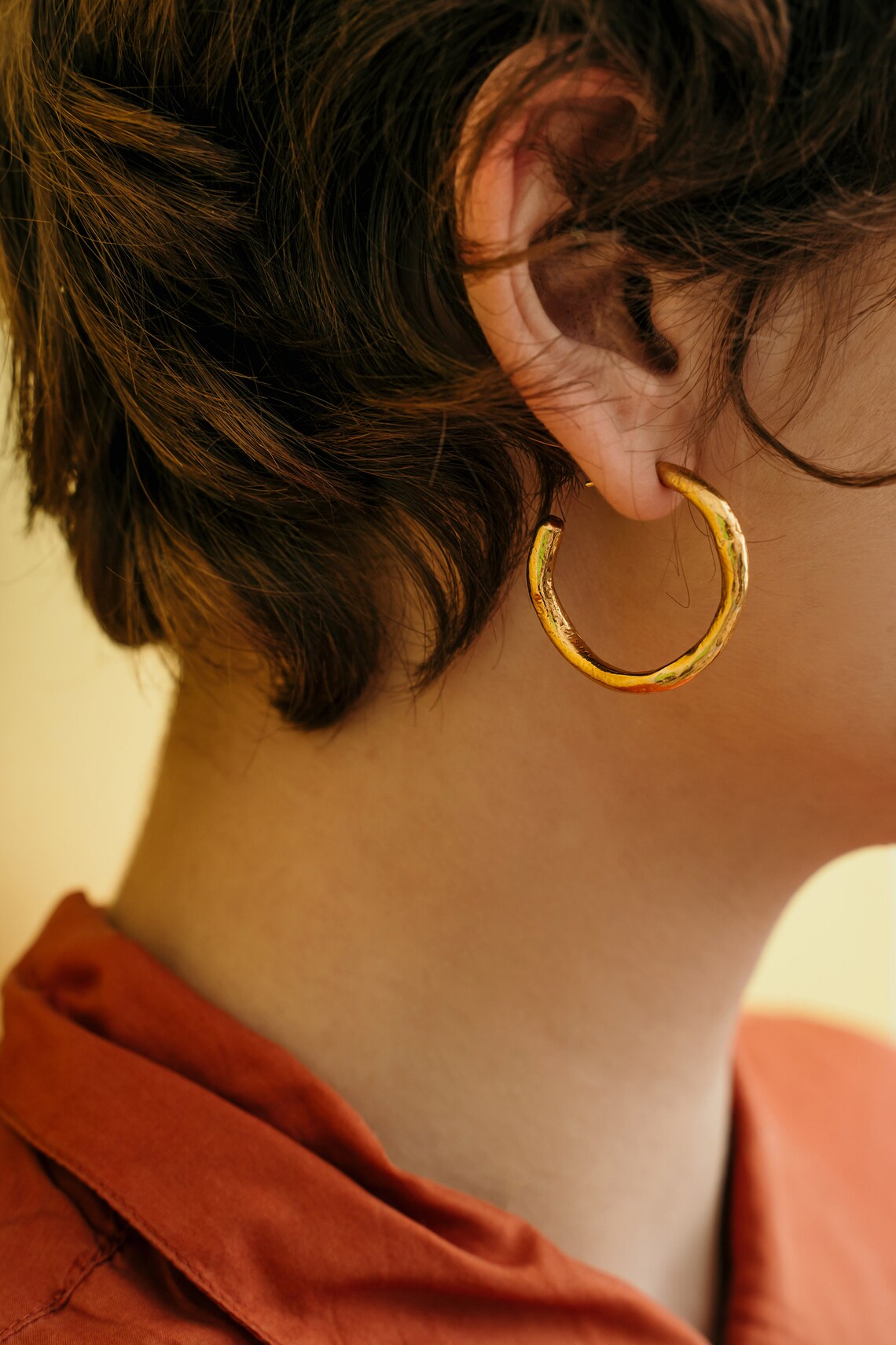 Ioanna Recycled Chunky Hoops G Gold Plated main image 0