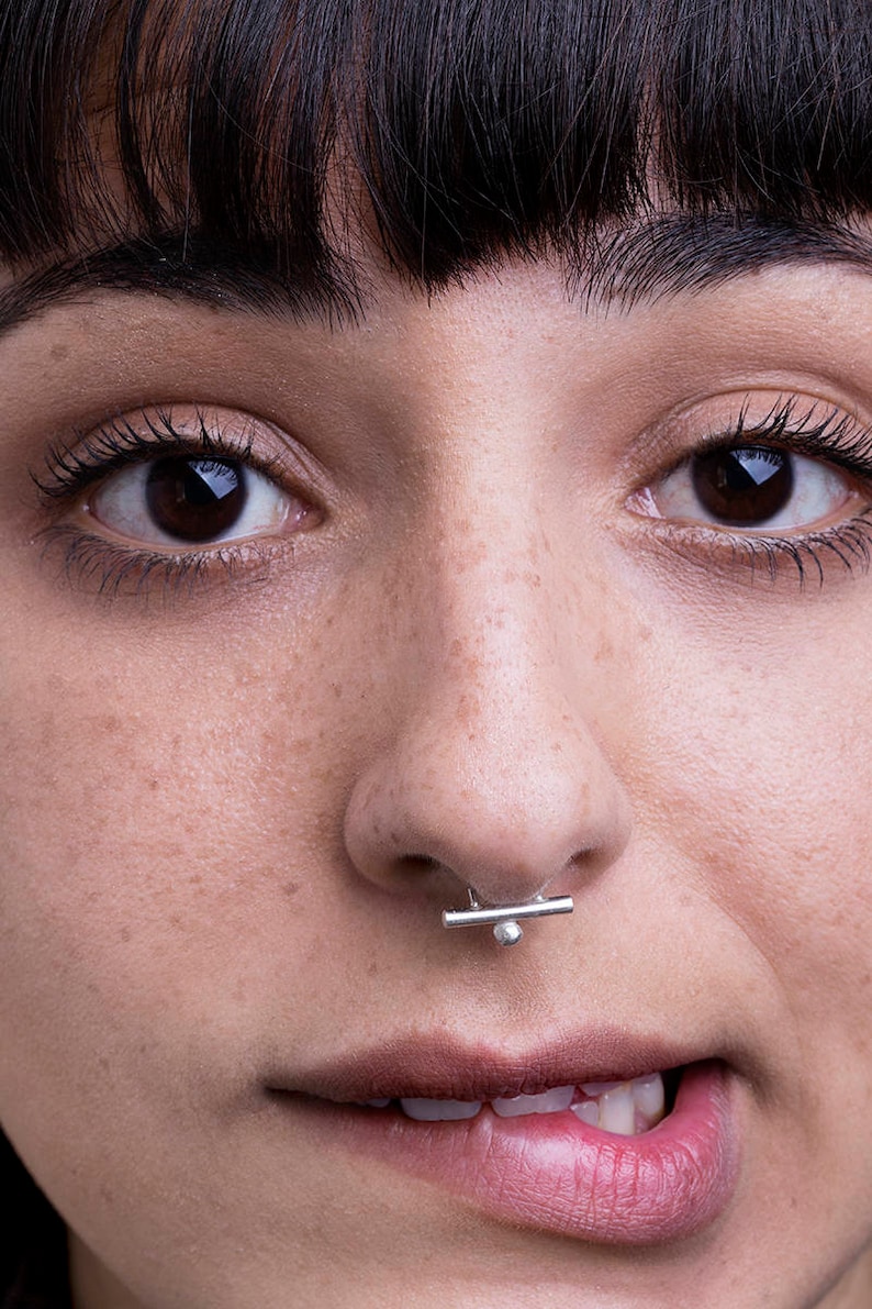 Septum Schmuck Silber Septum Silber Nase Ring Tribal | Etsy