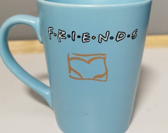 Official Friends TV Show Coffee/Tea Cup/Mug Warner Bros Light Blue VGC 1999