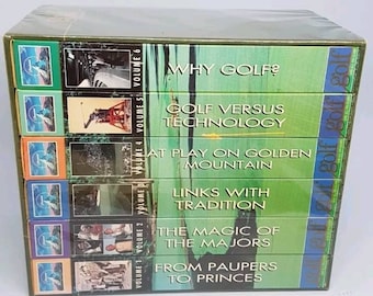 Brand New & Sealed Golf All Its Glory 6 Vhs Tape Collection Mint Condition