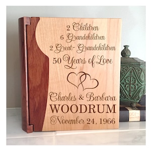 Personalized Anniversary Photo Album, Gift for Grandparents, Gift for Anniversary, 40th Anniversary, 50th Anniversary, Grandchildren Gift