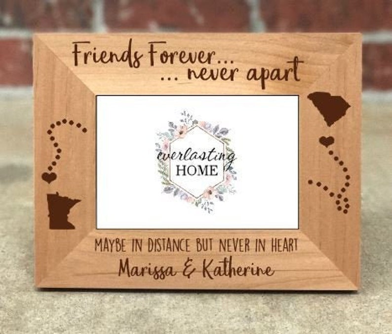 Personalized Best Friends Picture Frame Gift for Friend Long Etsy