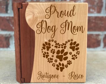 Proud Dog Mom Photo Album, Pet Mom Gift, Custom Dog Mom Gift, Fur Baby Gift, Pet Photo Album, Custom Dog Love Album, Dog Mom, Fur Baby Love