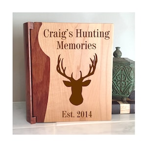 Personalized Hunting Memories Photo Album, Custom Hunting Gift, Hunting Memories, Deer Hunting, Duck Hunting, Elk Hunting, Hunting Memories