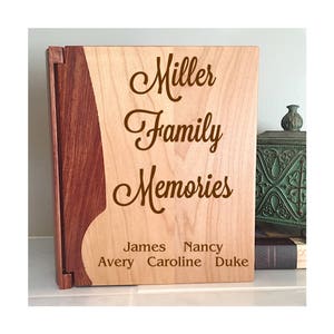 Personalized Family Photo Album, Housewarming Gift, Newlywed Gift, Family Memories Keepsake Photo Album, Family Memories Photo Album
