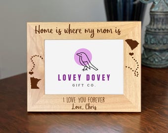 Long Distance MOTHER Picture Frame, Mother's Day Gift, Gift for Mom, Birthday Gift, Long Distance Picture Frame, Mother Christmas Gift