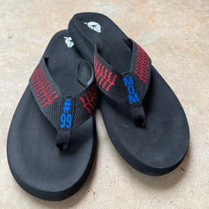 Personalized Baseball Flip Flops Custom Sandals With - Etsy