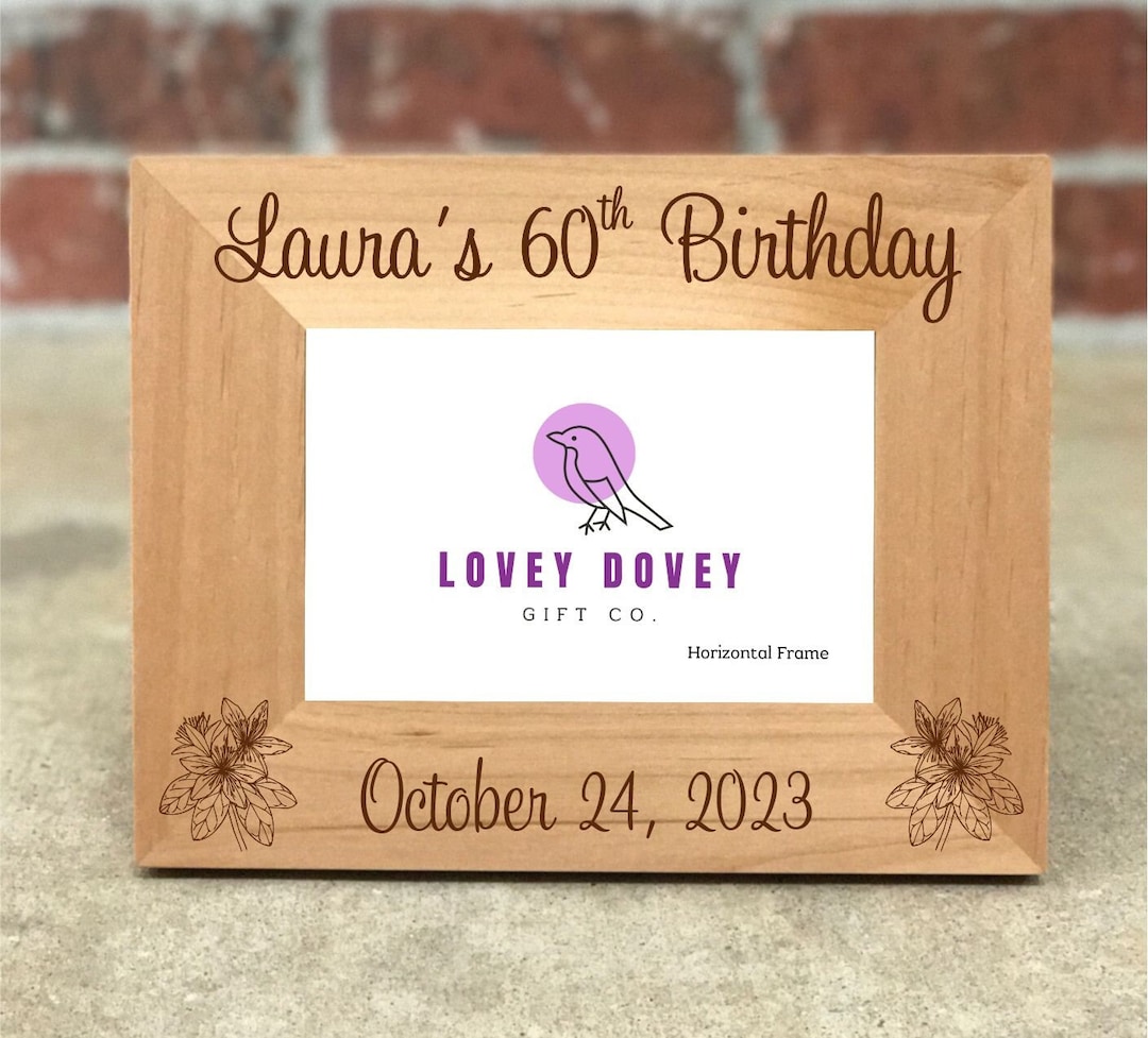 Personalized Birthday Picture Frame, Birthday Party Picture Frame