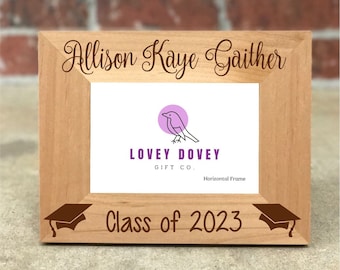 Personalized Graduation picture frame, Gift for Graduate, New graduate gift, High school Graduation Gift, College graduation gift