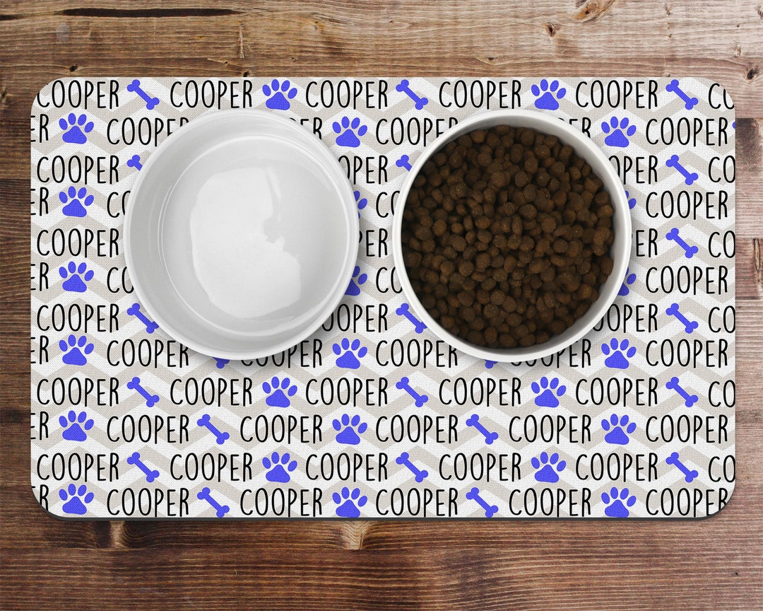 Personalized Pet Food Placemat Pet Food Mat Dog Placemat Etsy
