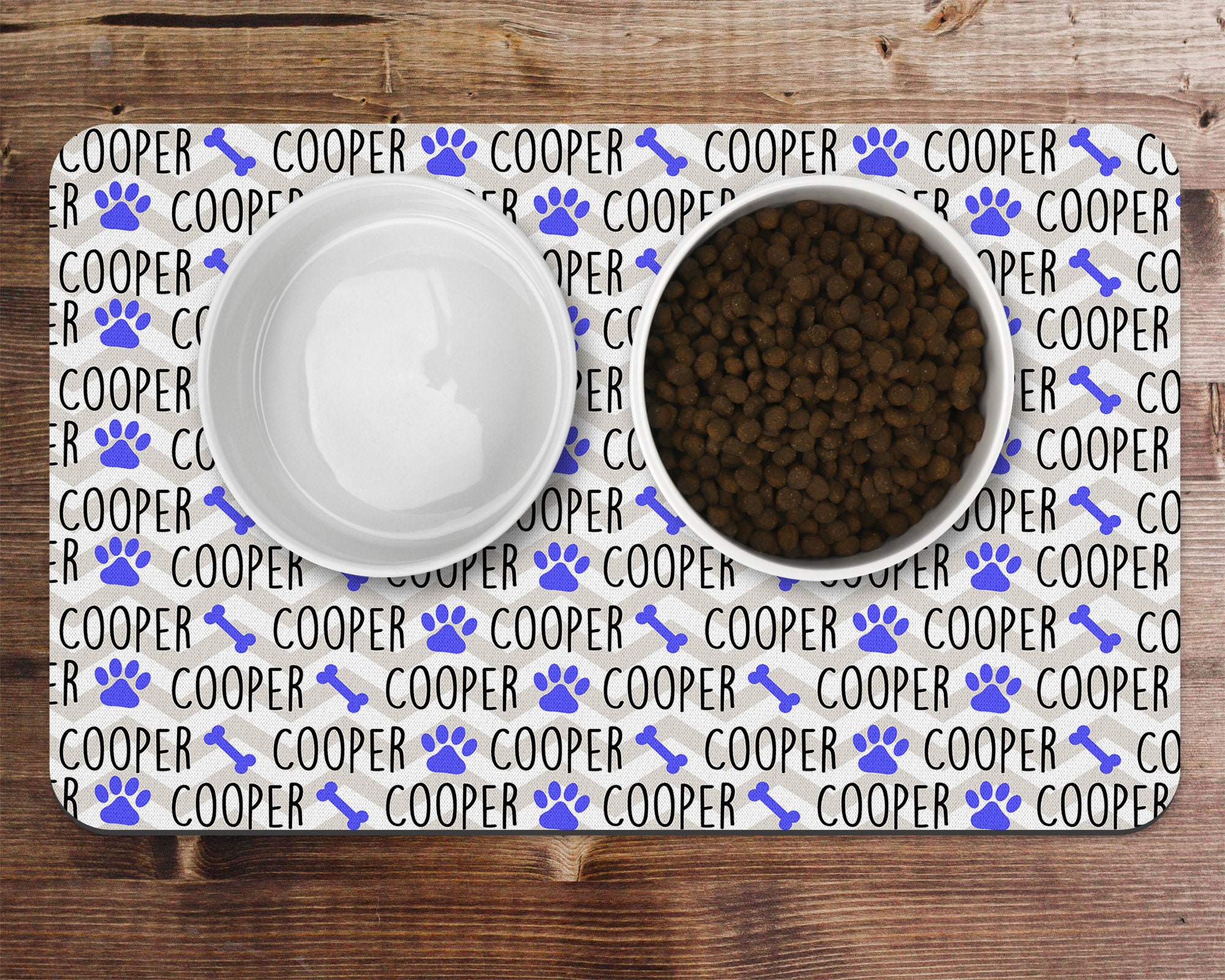 Personalized Pet Food Placemat Pet Food Mat Dog Placemat Etsy