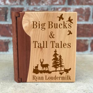 Personalized Hunting Memories Photo Album, Big Bucks and Tall Tales Theme, Hunting Memories Photo Album, Deer Hunting Gift, Birthday Gift