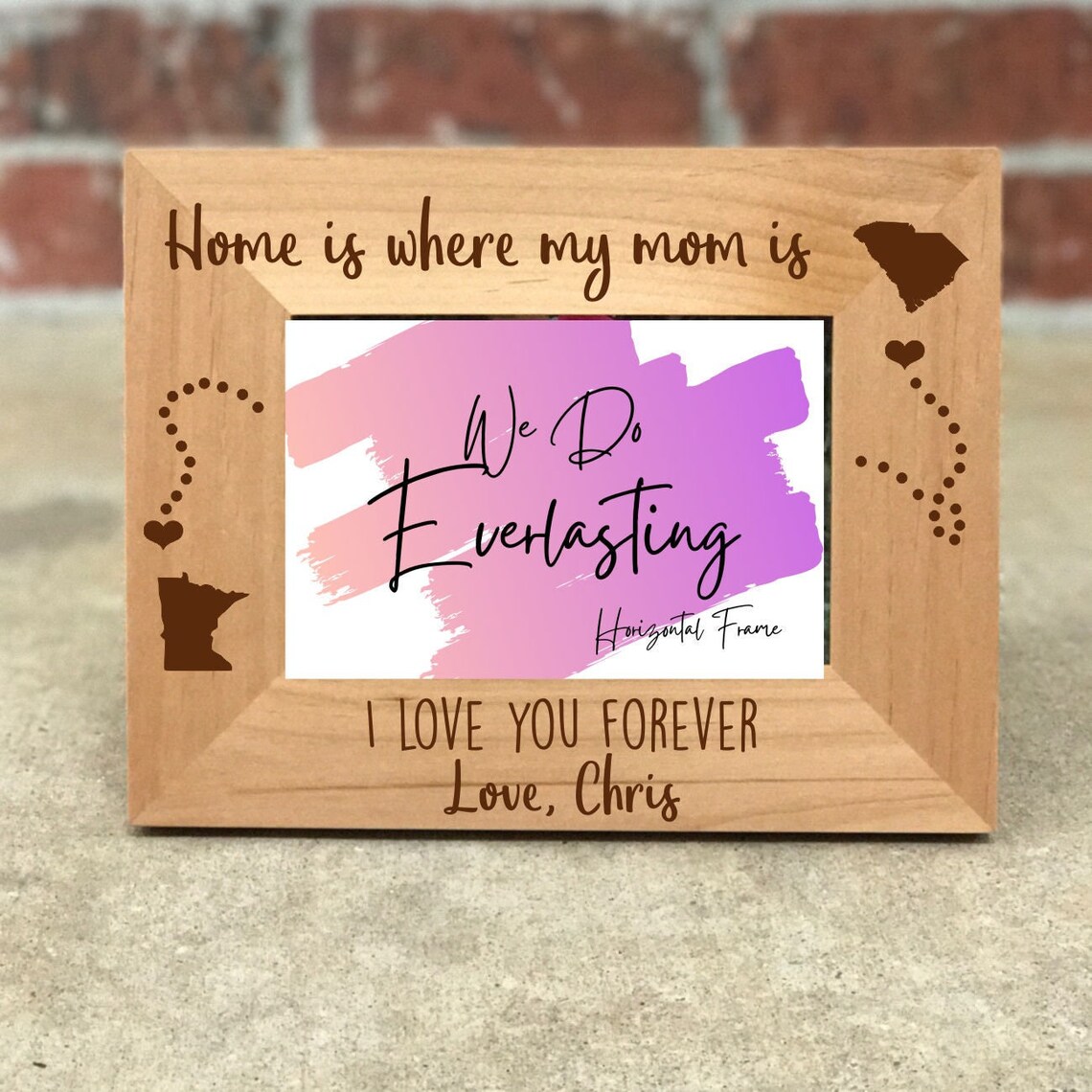 Long Distance MOTHER Picture Frame Mother's Day Gift - Etsy