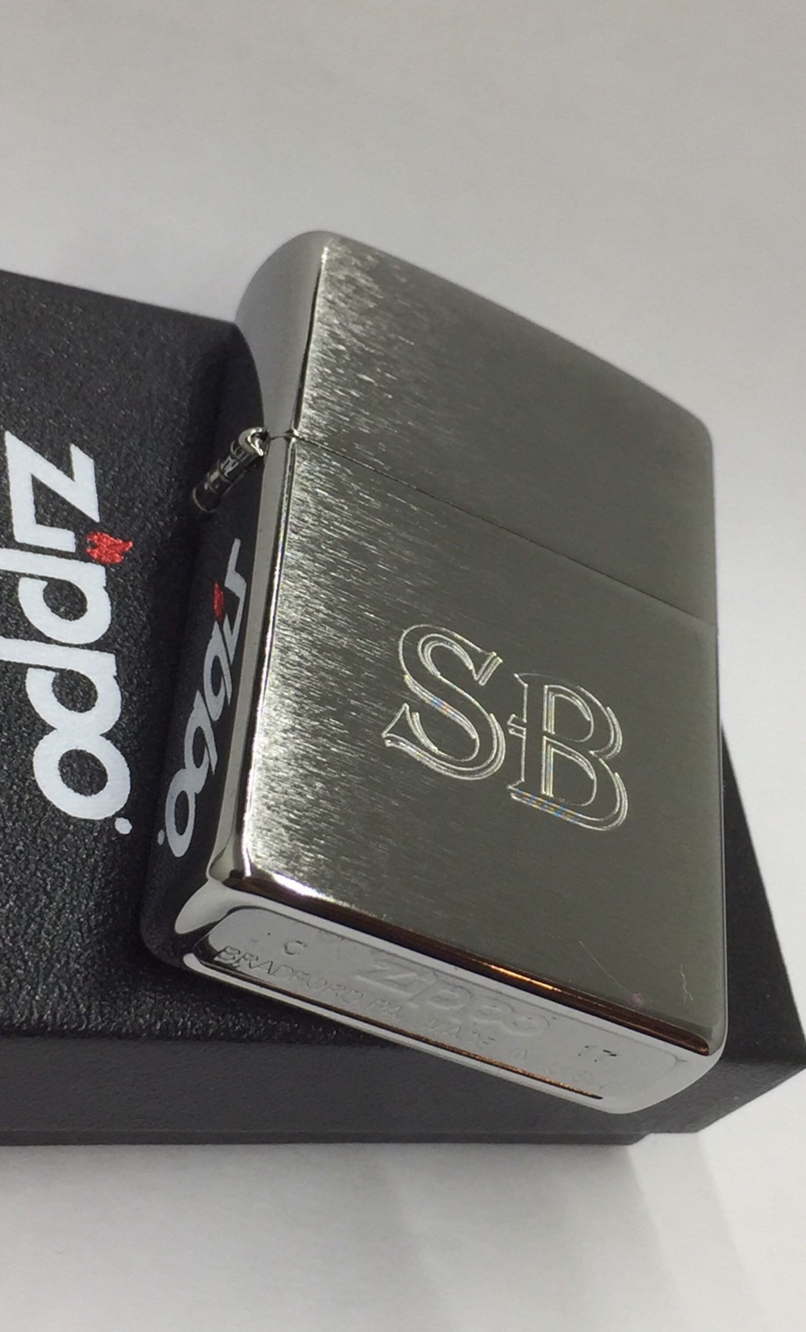BRUSHED CHROME Personalized Zippo Lighter best Mangroomsmen Etsy