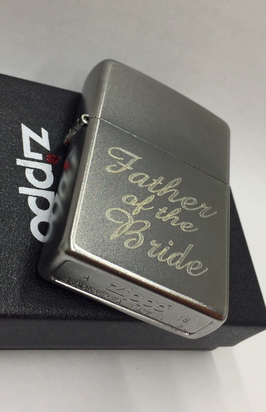 SATIN CHROME Personalized Zippo Lighter Lighter best Etsy