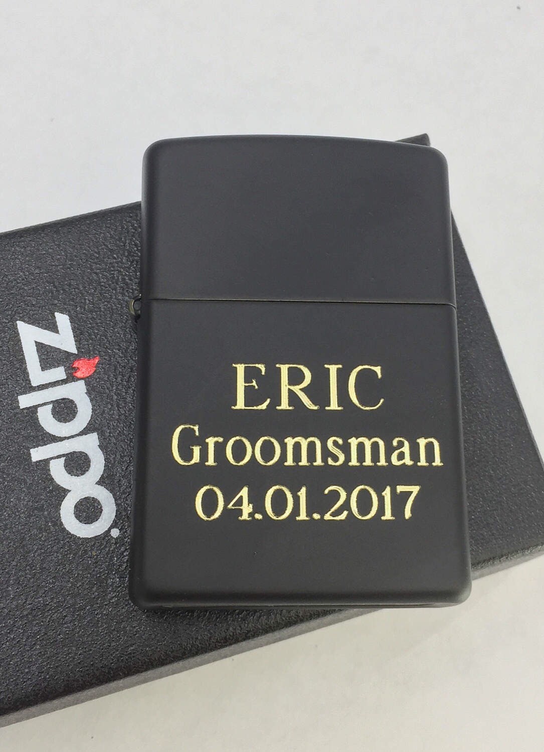 BLACK MATTE Personalized Zippo Lighter Engraved Lighter best Etsy