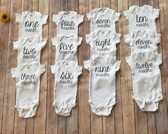 first 12 month onesies