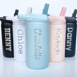 OFERTA DE PASCUA / Envío gratis / Botella de agua infantil grabada con nombre / Taza personalizada / Guardería deportiva escolar