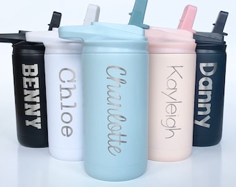 REPLACEMENT STRAWS | For Engraved Kids Water Bottle with Name | Personalized Cup for School Sports Daycare