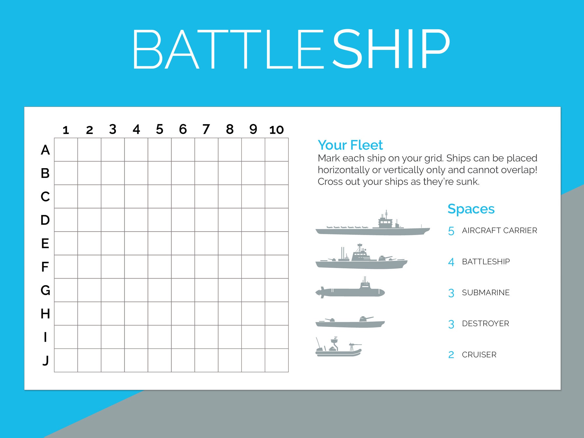 Battleship Game Pieces Names