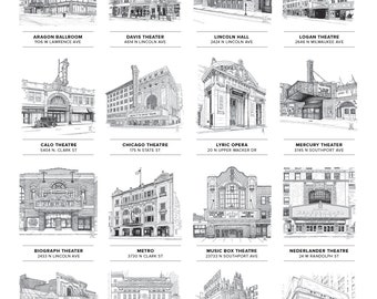 Chicago Theaters Poster