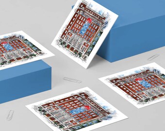 Symphony Center Square Note Cards with Envelopes / 4, 8, or 12